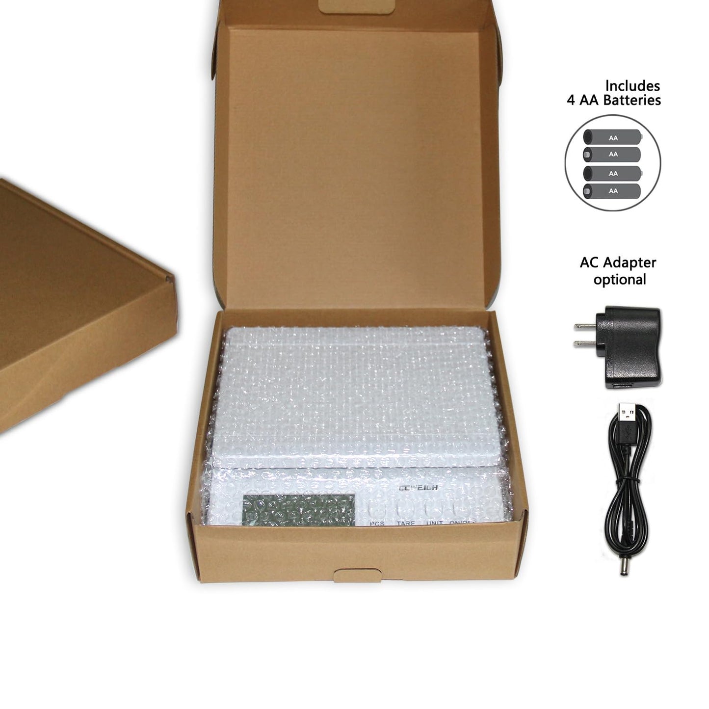 Postal Scale, Transportation Scale, Parcel Scale 30kg/66lb 1g/0.1oz, with Battery and Stainless Steel Scale Plate, can be Used for Home Kitchen, Postal, Transportation, and Parcel