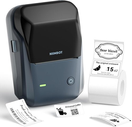 NIIMBOT B1 Label Maker - Portable 2-Inch Thermal Printer for Home, School & Business | Dark Blue