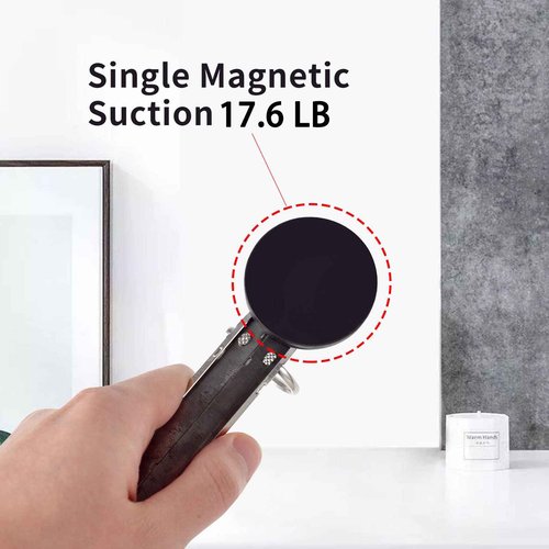 10 Pack Magnetic 3 Binder Rings 1 Inch D Ring Magnetic Hanging Binder Rings Locking Mechanism for Hanging 8.5 x 11 Inch Sheets Letter Size Paper (10)