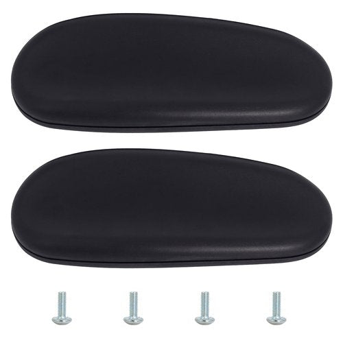 Office Chair Armrest Pads Replacement Fits Univeral Desk Chair Arms with Mounting Hole Patterns Screws, Desk Armrest Cover 4" x 10" (Pack of 2)
