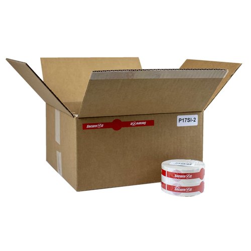 National Checking Company secureit tamper evident food container seals, 1" x 7", red, paper, 250/roll, 2 rolls/pack