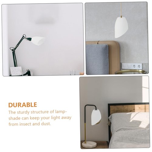 NUOBESTY 1set Plastic Lamp Shade Inclined Head Warm Light Diffuser for Home Easy to Install Wall Lamp Cover Housewarming Present 4pcs