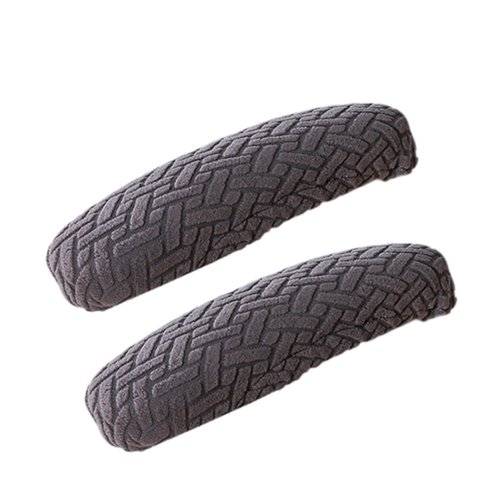 FccsiKoa 1 Pair of Armrest Covers for Office Chairs, Covers for Home Office Armchairs, Gray