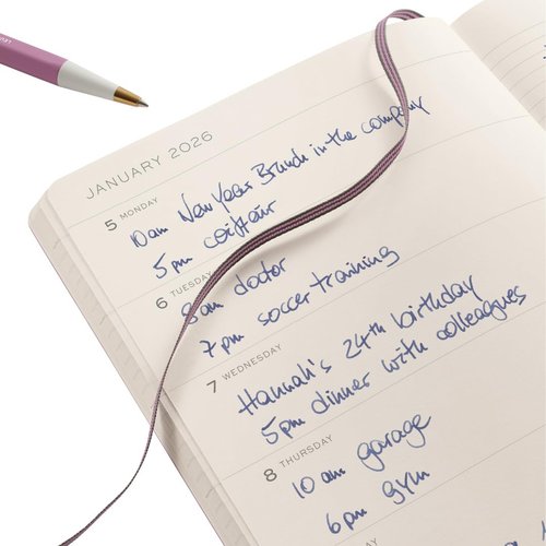 LEUCHTTURM1917 - Weekly Planner and Notebook Hardcover Medium (A5), 18-month, Jul. 2025 - Dec. 2026, English, Forest Green