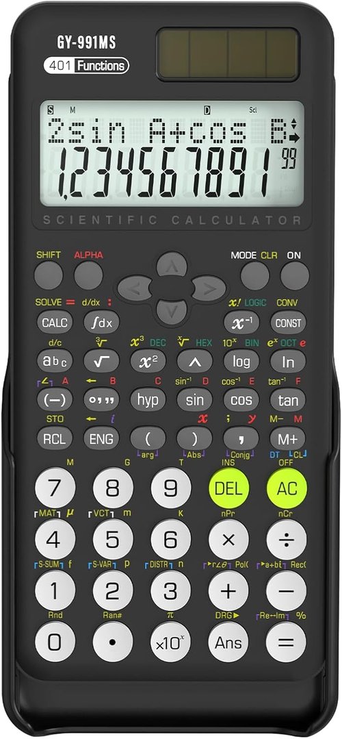 991 MS Scientific Calculator by [Brand Name] - Essential Tool for Students | Black Cover Included