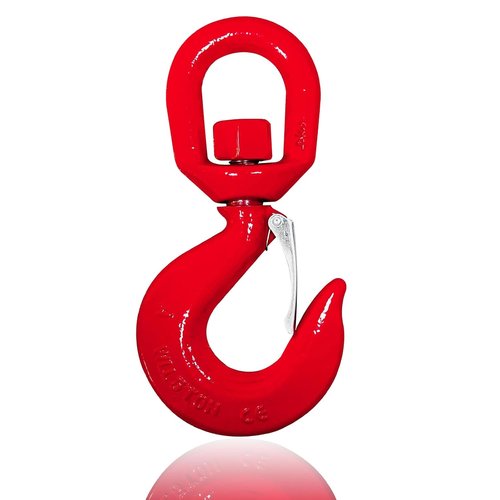 5 Ton Swivel Lifting Hook - Heavy Duty Crane Hook with Safety Latch | 11000 lbs Capacity