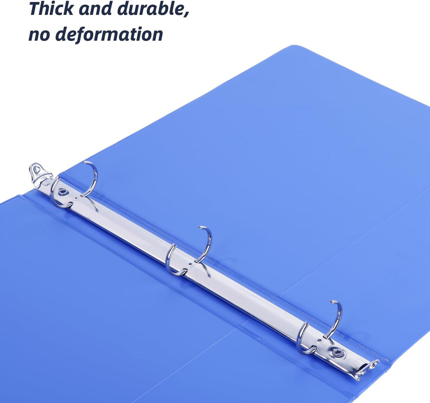1 Inch Binders - Skiennix 3 Ring with 2 Interior Pockets | Holds 200 Sheets, 6 Pack - Versatile for Home, Office & School