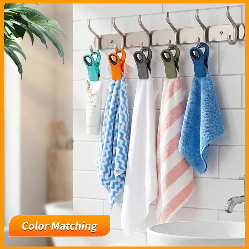 Hedameili 12-Pack Colored Magnetic Chip & Bag Clips - Kitchen Food Organizer