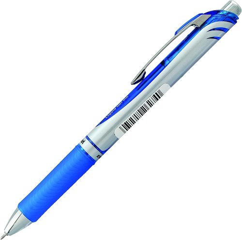 Pentel Energel 0.3mm Extra Fine Point Rtx Retractable Needle Tip Pen - Pack of 12; 6 Black & 6 Blue