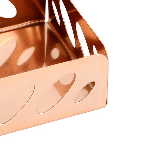 Eagle Desk Organizer 3 in 1 Set, Inlcudes Memo Holder, Pencil Holder and Business Card Holder, Rose Gold