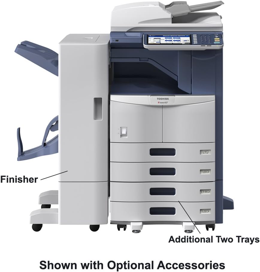 Toshiba E-Studio 457 Multifunction Copier - Tabloid-Size, 45ppm, Auto-Duplex, Network Ready, 2 Trays