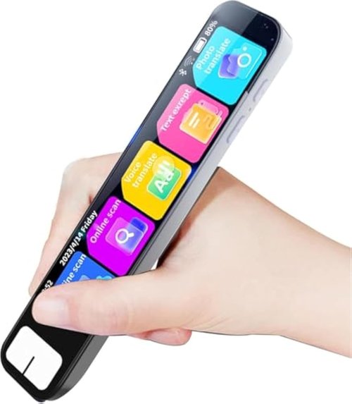 Scan Sense Pen Ai, Scansense Ai Smart Pen - Instant Ai Answers for Math, History & More Offline Translation (60+ Languages), Camera, Bluetooth, Music & File Storage (Memory: 4G+512G (Memory Card))