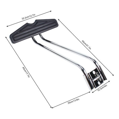 Salon Chair Foot Rest, Salon Chairs Footrest Replacement Parts, 12.68 x 21.65 Inch Hair Salon Chairs Foot Rest Rack, Barber Equipment Chair Parts for Barber Shop, Home, Office, Health Club