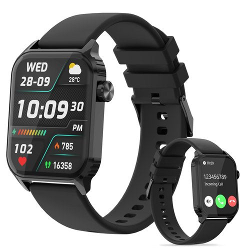 TRAUSI Smart Watch for Men, 1.83" HD Smartwatch with 80 Sports Modes, Heart Rate/Sleep Monitor, IPX5 Waterproof, Bluetooth Call & Music Control for iPhone/Android