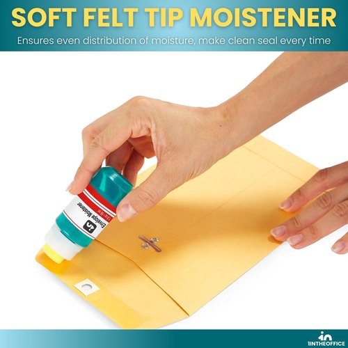 1InTheOffice Envelope Moistener - 2 Pack for Effortless Sealing | Ideal for Home or Office Use
