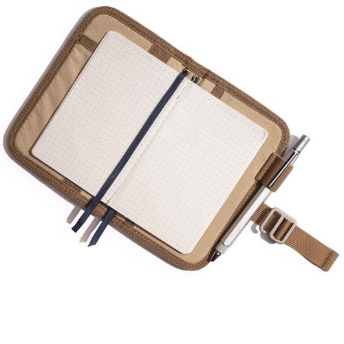 LOCHBY® Mini Field Journal | Water Resistant Waxed Canvas | Pen Loop | Included Tomoe River Notebook | Perfect for Travel, Art, Bullet Journal