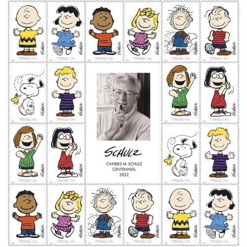 Charles M. Schulz Peanuts Christmas Forever Postage Stamps (Charlie Brown, Snoopy, and The Rest of The Crew)