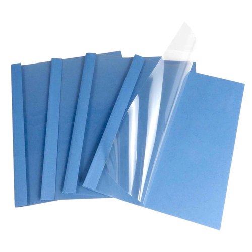 RAYSON TBC2346-100BL-US Thermal Binding Covers, Letter Size Blue Binding Cover, 1/16in, 1/8in, 3/16in, 1/4in Multi-Size Pack of 100