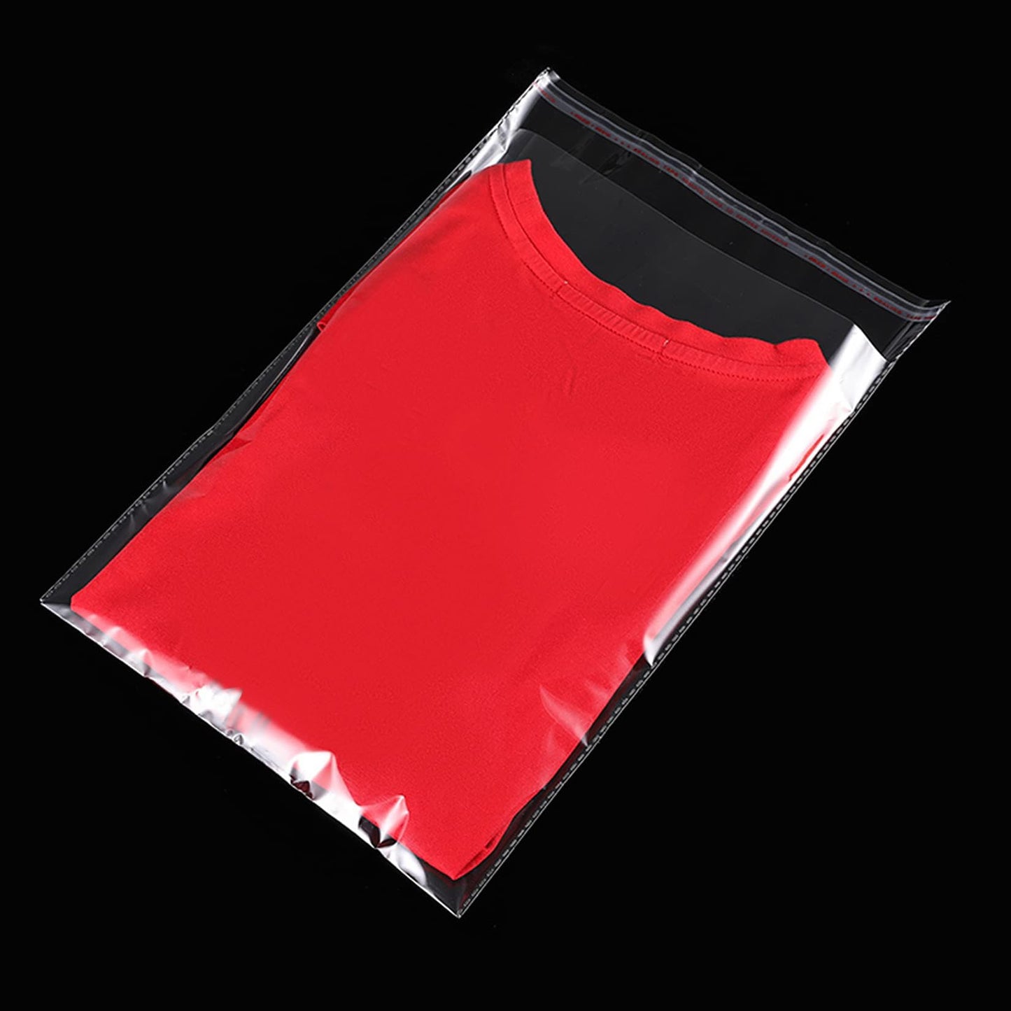 Clear Resealable Cellophane Plastic Bags Self Adhesive for Packaging Shirts, Clothing and Products,50 Pcs 11x15 Inches Self Sealing Cellophane Bags