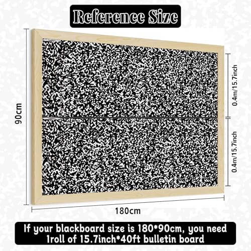 Black Composition Bulletin Board Roll 15.7 x 240 Inches Non-Woven Fabric Classroom Decor