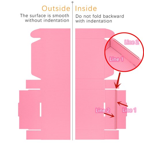Lmuze Small Pink Shipping Boxes for Small Business Pack of 25-4x4x2 inches Cardboard Corrugated Mailer Boxes for Shipping Packaging Craft Gifts Giving Products