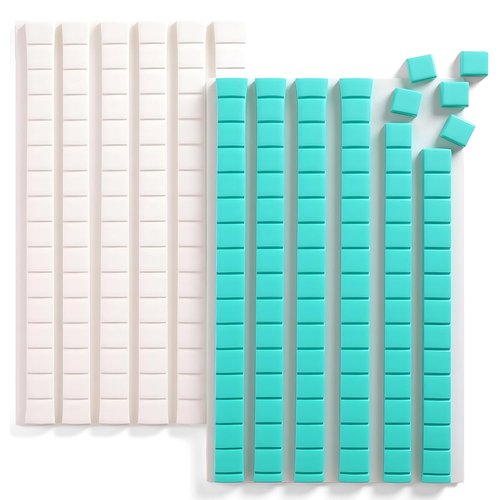 Hitsuki Adhesive Poster Putty - Reusable & Removable Wall Mounting Tack for Pictures | 192 Pcs, Light Blue & White