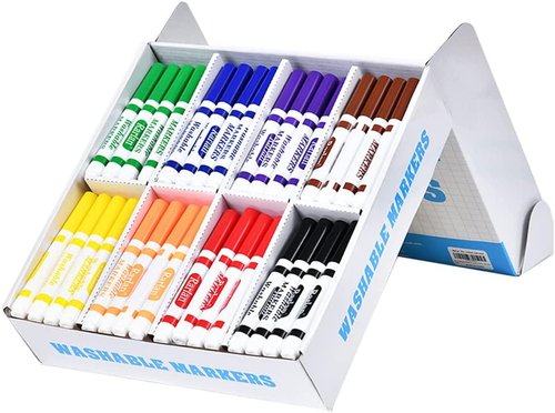 Rarlan Washable Markers - Bulk Pack of 160, 8 Vibrant Colors for Kids' Creative Fun