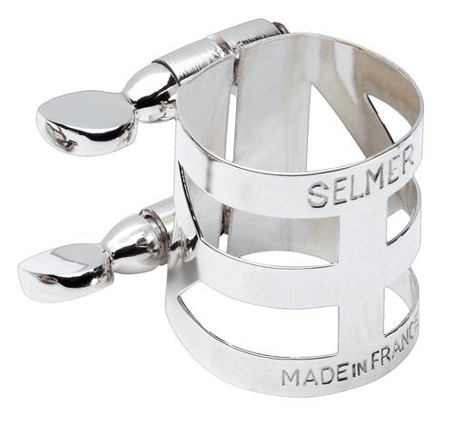 Selmer Alto Saxophone Ligature Silver Plated Finish [For Metal Mouthpiece]