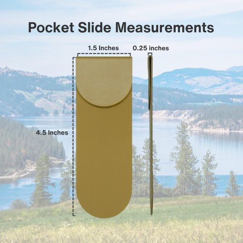 Protector for Clothing Pockets | Prevent Fraying, Tearing, and Ripping | Pocket Knifes, Phone Cases, Tools, and Clips (Brown)