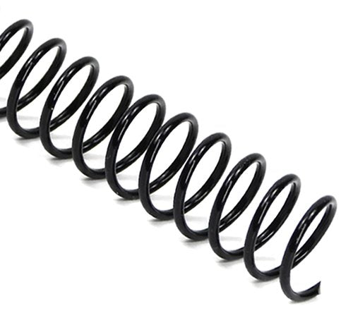 Rayson 15.9mm Plastic Spiral Coil Binding 3:1 Pitch, 5/8inch, 140 Sheets Capacity Black Coil Binding Spines - Versatile for Office and Educational Tasks, Pack of 100