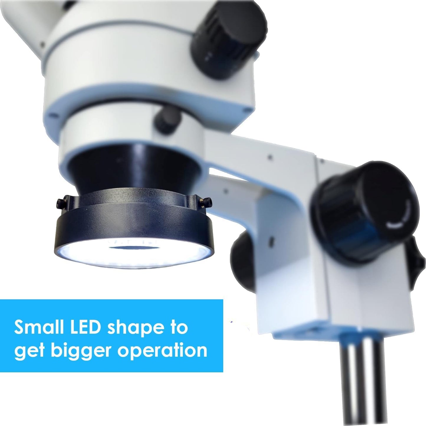 Skiennix LED Ring Light - Adjustable USB Illuminator for Monocular, Binocular & Trinocular Microscopes | 96 LEDs
