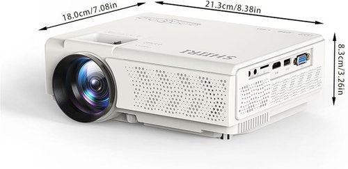 E1 Mini Projector - 1080P Native Resolution | 120 ANSI Lumens | Compact 4.1 Inch LCD Home Theater