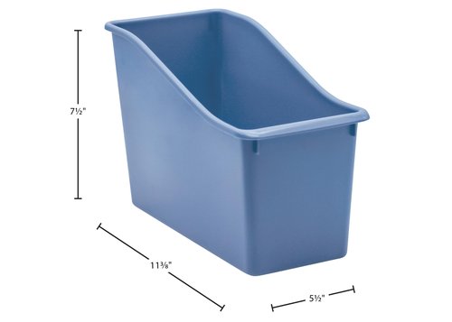 Teacher Created Resources Slate Blue Plastic Book Bin 6-Pack (TCR2088684)