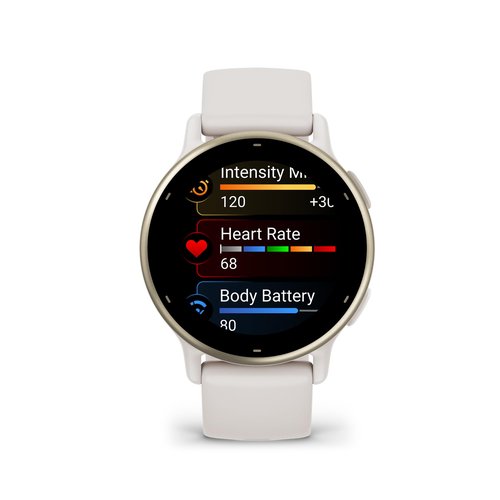 Garmin vívoactive 5, Health and Fitness GPS Smartwatch, AMOLED Display, Up to 11 Days of Battery, Ivory