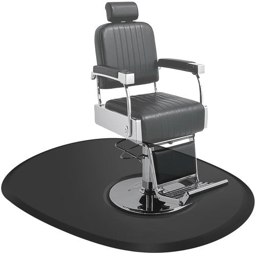 4’x5’ Salon Floor Mat for Anti Fatigue Barber Chair Mat for Circle Chair Base Hair Stylist Beauty Floor Mats Thick Half Round Office Comfort Floor Mat for Salon & Barber (Oval)