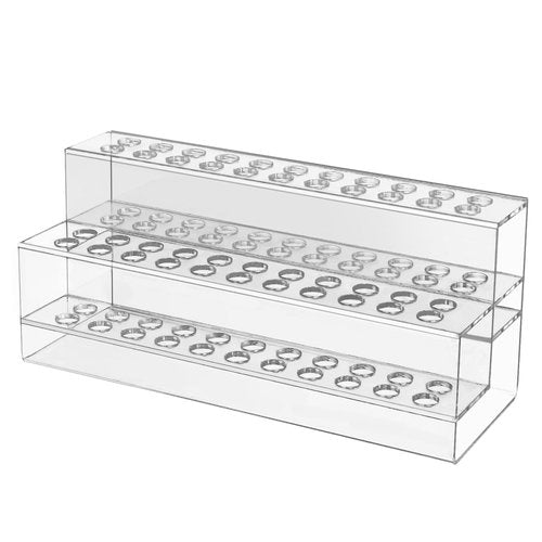 SBYURE Acrylic Pen Holder, 44-Slots Pen Stand Clear Pen Holder Pen Display Stand Eyebrow Pen Stand Art Brush Rack Makeup Brush Rack Organizer for Home Office Desk School Supplies
