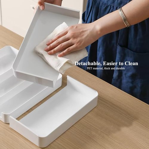 Yagizaai Shallow Drawer Organizer, Expandable Office Drawer Organizers Dividers, Pen Organizer for Desk, Tray Box Accessories for Desktop, Bathroom, Kitchen, Makeup, Vanity, Medicine