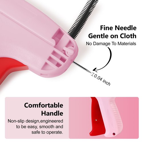 Stitch Gun for Clothes Comes with 6 Fine Needles,4000 Pcs Micro Fasteners(2000 White & 2000 Black).Stitch Gun Quick Clothing Fixer,Speedy Clothing Fixer