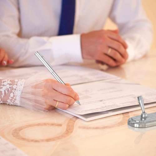 Lincia 100 Pieces Silver Slim Metal Ballpoint Pen 1 mm Medium Black Ink Smooth Writing Silver Retractable Point Metal Pen for Office Business Students Teachers Wedding Guest(Stylish)