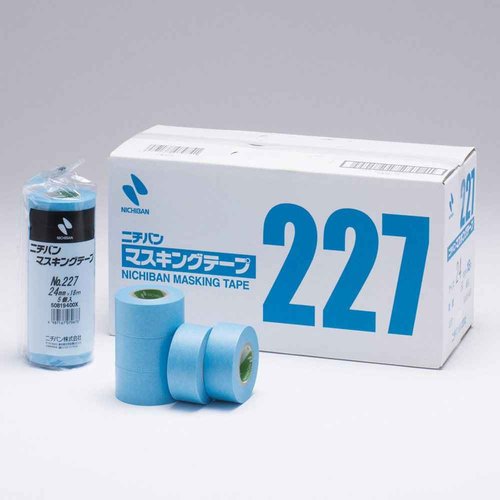 Nichiban Masking Tape, 100 Rolls, 0.5 inches (12 mm) x 6.1 ft (18 m), 227H-12BOX