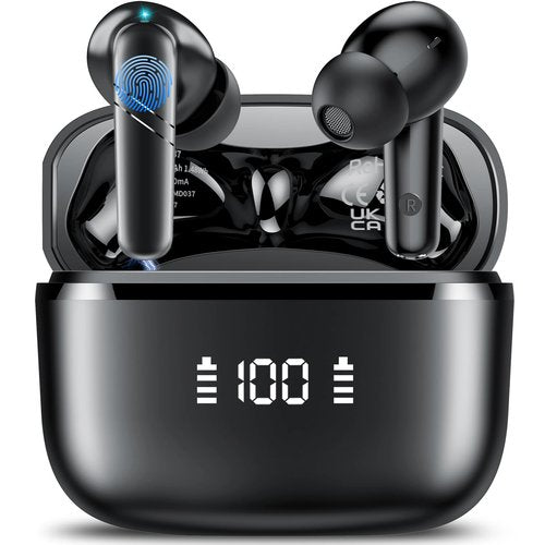 AI Translation Earbuds Real Time, 144 Language Translator Earbuds 3-in-1 Translation Headphones for iPhone and Android with 6 Translation Modes, Translating Device for Travel/Business/Learning, Black