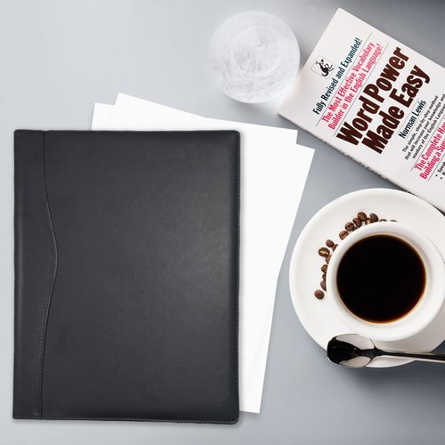Padfolio Folder Portfolio Leather Organizer Binder Portfolio Storage Clipboard with Cover for Legal Pad Holder Letter Size A4 Writing Padfolio Pad for Business School Office