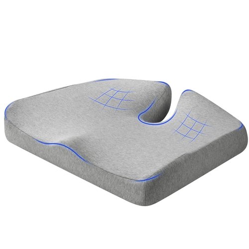 Extra Large Memory Seat Cushion,Multifunctional for Office or Driving Use,Back and Tailbone Relief,for Car, Travel, Office, Wheelchair(21.5 * 17.7 * 4 inches)