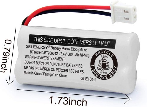 GEILIENERGY Cordless Phone Battery - Compatible with VTech & AT&T Models | Pack of 2