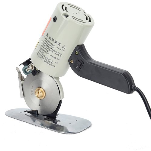 Electric Cloth Cutter, Handheld Fabric Slitting Machine with 3.54-inch for Clothing, Leather Goods, Textiles, Rubber Products, Paper Industry