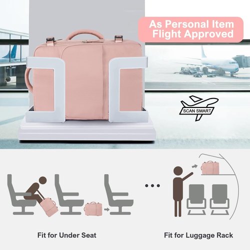 Sinaliy Travel Backpack - Flight Approved Carry-On with USB Charging | Lightweight, Waterproof Design for Women