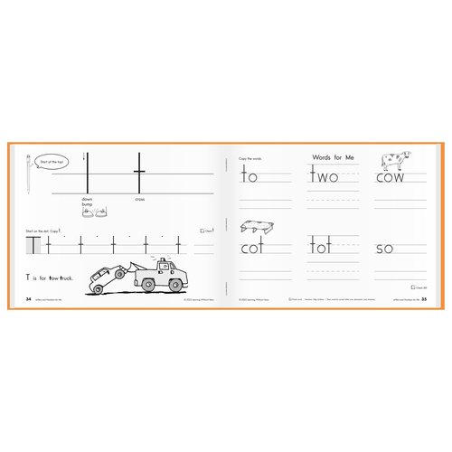 Learning Without Tears Letters and Numbers for Me Student Workbook, Age 5+, Preschool, Handwriting Practice, Writing Book, School & Home, Language Arts, Tutoring, Sensory
