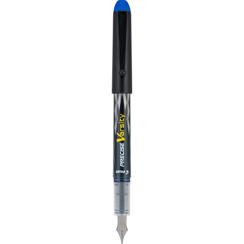 PILOT Precise Varsity Pre-Filled Fountain Pens, Medium Point Stainless Steel Nib, Blue Ink, 12-Pack (90011)
