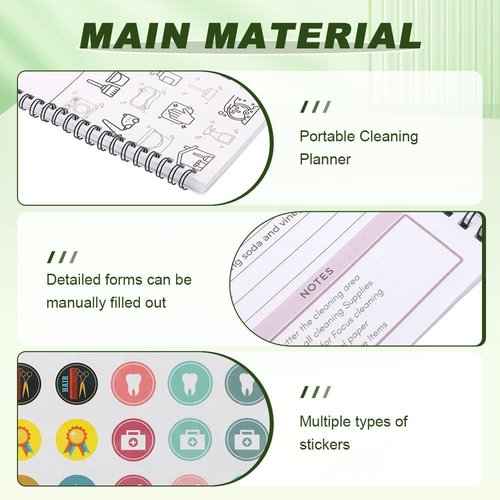 ADHD Cleaning Planner - Daily, Weekly & Monthly Checklist Organizer for Adults | Home Cleaning Made Easy