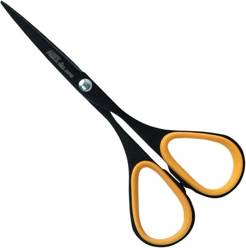 ALLEX Mini Black Scissors - All-Purpose Slim Design with Non-Stick Blade | 3.9" Japanese Stainless Steel